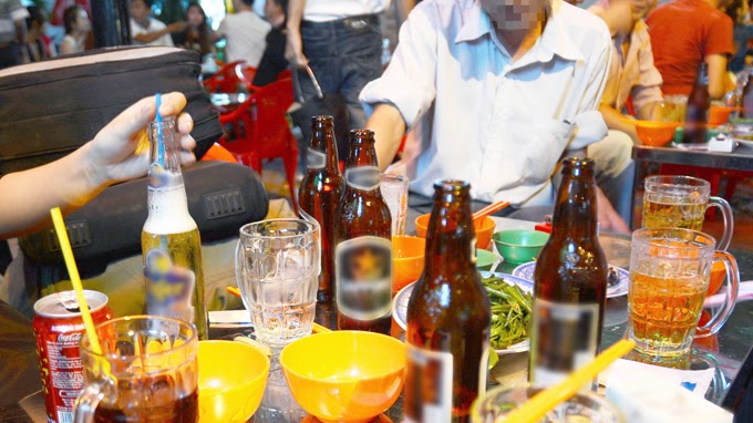 rượu bia, tác hại rượu bia, luật phòng chống tác hại rượu bia